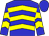 Blue, yellow chevrons, blue cap