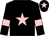 Black, pink star, armlets and star on cap