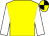 Yellow body, white arms, yellow cap, black quartered