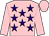 Pink, purple stars, pink sleeves and cap