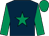 Dark blue, emerald green star & sleeves, emerald green cap