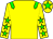 yellow, green epaulettes, green stars on sleeves, green star on cap