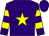 Purple, yellow star, hooped sleeves