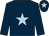 dark blue, light blue star, dark blue sleeves, Dark blue cap, light blue star