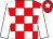 Red & white check, white sleeves, white star on cap