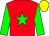 Red, Green star and sleeves, Yellow cap