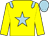 Yellow, Light Blue  star, epaulettes and cap