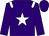 purple, white star, white epaulets