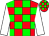 Red, green checks, white sleeves, red, green checks cap