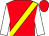 Red, Yellow sash, White sleeves, Red cap