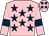 Pink, dark blue stars and armlets