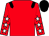 Red, black epaulets, red sleeves, white stars, black cap