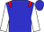 Big-blue body, red epaulettes, white arms, big-blue cap