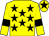 Yellow, black stars, armlets and star on cap