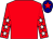 Red, red sleeves, white stars, navy cap, red star