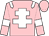 Pink, white cross of lorraine, white epaulets, white armlets