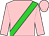 pink, lime green sash