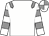 White, grey epaulettes, hooped sleeves, quartered cap