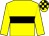 Yellow, black hoop, check cap