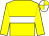 Yellow, white hoop, yellow sleeves, quartered cap