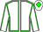 White body, big-green seams, white arms, big-green seams, white cap, big-green diamond
