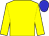 Yellow body, blue cap