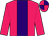 Rose body, purple stripe, rose arms, rose cap, purple quartered