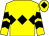 Yellow, black triple diamond, chevrons on sleeves, yellow cap, black diamond