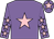 Mauve, pink star, mauve sleeves, pink stars, mauve cap, pink star