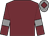 Garnet body, garnet arms, grey armlets, grey cap, garnet diamond