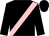 black, pink sash