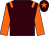 Brown, orange epaulettes & sleeves, brown cap, orange star