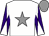 White, grey star, purple sleeves, white diablo, grey cap