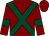 maroon, dark green cross belts, dark green armbands