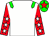 White body, green epaulettes, red arms, white stars, green cap, red star