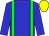 Big-blue body, green braces, big-blue arms, yellow cap