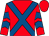 Red, royal blue cross belts, chevrons on sleeves