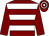 Maroon & white hoops, maroon sleeves, hooped cap