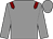Grey, maroon epaulettes, grey cap