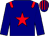 navy, red star, red epaulets, navy cap, red stripes