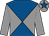 Grey & royal blue diabolo, grey sleeves, royal blue star on cap