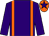 Purple, orange braces, orange cap, purple star
