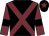 Black body, garnet cross sashes, garnet arms, black armlets, black cap, garnet star