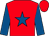 Red, royal blue star & sleeves, red cap