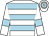 White, light blue hoops and armlets