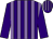 Purple & mauve stripes, purple sleeves, striped cap