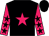 Black body, rose star, rose arms, black stars, black cap