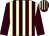 brown and beige stripes, brown sleeves