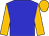 BLUE, OLD GOLD sleeves and cap