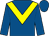 Royal blue, yellow chevron